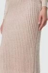 Women's knitted skirt, beige Fendi - 44% mohair, 19% silk, 11% wool, 10% cashmere, 16% polyamide. elastic belt. Country of manufacture: Italy. Care: specialized cleaning - photo 4