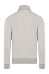 Golf men's cashmere gray Gran Sasso - High neck. 100% cashmere. Country of manufacture: Italy. Care: specialized cleaning - photo 6