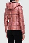 Women's pink polyamide down jacket Herno - 100% polyester. hood. Closure: zipper. two side pockets. Country of manufacture: Italy. Care: specialized cleaning - photo 4