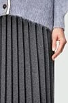 Fabiana Filippi Gray skirt for women - pleated. 50% cashmere, 38% viscose, 12% polyester. elastic belt. Country of manufacture: Italy. Care: specialized cleaning - photo 5