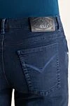 Zilli Blue jeans for men - logo. 67% cotton, 29% polyamide, 4% elastane. Closure: button, zipper. Three side pockets, two back pockets. Country of manufacture: Italy. Care: specialized cleaning - photo 5