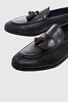 Zilli Brown leather loafers for men - tassels, textured leather. 100% leather. Country of manufacture: Italy. Care: specialized cleaning - photo 5