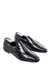 Zilli Black crocodile leather loafers for men - textured leather. 100% crocodile skin. Country of manufacture: Italy. Care: specialized cleaning - photo 3