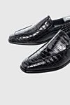 Zilli Black crocodile leather loafers for men - textured leather. 100% crocodile skin. Country of manufacture: Italy. Care: specialized cleaning - photo 5