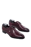 Zilli Shoes for men made of leather burgundy - Contrast sole. 100% leather. Lace-up. Interior trim: leather. Insole: Leather. Heel height: 2cm. Outsole: Other materials. Country of manufacture: Italy. Care: specialized cleaning - photo 3