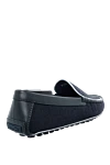 Men's leather moccasins blue Zilli - Contrasting trim. 100% leather. Interior: Leather. Insole: Leather. Outsole: Other materials. Country of manufacture: Italy. Care: specialized cleaning - photo 4