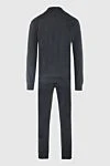 Brioni Men's sports suit made of cotton and elastane, gray - Brand logo. 96% cotton, 4% elastane. Closure: Zipper. Four side pockets. Country of manufacture: Italy. Care: specialized cleaning - photo 7