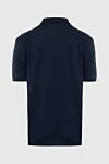 Поло из хлопка синее Brioni - 100% хлопок. Молния. Страна производитель: Италия. Уход: специализированная чистка - фото 6