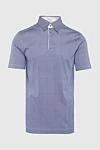 Zilli Cotton polo purple men's - 100% cotton. Buttons. Country of manufacture: Italy. Care: specialized cleaning - photo 1