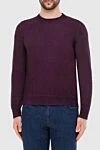 Zilli Cashmere burgundy jumper for men - 100% cashmere. Country of manufacture: Italy. Care: specialized cleaning - photo 3