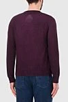 Cashmere burgundy jumper for men Zilli - 100% cashmere. Country of manufacture: Italy. Care: specialized cleaning - photo 4