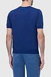 Short sleeve jumper made of silk and cotton blue for men Zilli - Short sleeve. 50% silk, 50% cotton. Country of manufacture: Italy. Care: specialized cleaning - photo 4