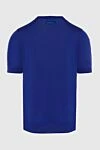 Short sleeve jumper made of silk and cotton blue for men Zilli - Short sleeve. 50% silk, 50% cotton. Country of manufacture: Italy. Care: specialized cleaning - photo 6