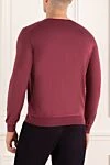 Pink silk and cotton jumper for men Zilli - Neckline. 50% cotton, 50% silk. Country of manufacture: Italy. Care: specialized cleaning - photo 4