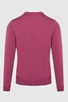 Pink silk and cotton jumper for men Zilli - Neckline. 50% cotton, 50% silk. Country of manufacture: Italy. Care: specialized cleaning - photo 6