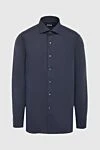 Alessandro Gherardi Men's blue shirt - Composition: 76% cotton, 21% polyamide, 3% elastane. Closure: buttons. Country of manufacture: Italy. Care: specialized cleaning - photo 1