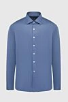 Alessandro Gherardi Blue cotton shirt for men - 100% cotton. Closure: buttons. Country of manufacture: Italy. Care: specialized cleaning - photo 1