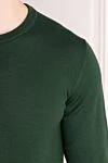 Dalmine Wool jumper green for men - 100% wool. Country of manufacture: Italy. Care: specialized cleaning - photo 5