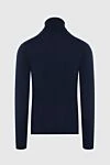 Men's cashmere golf blue Malo - High neck. 100% cashmere. Country of manufacture: Italy. Care: specialized cleaning - photo 6