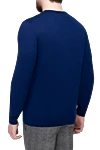 Blue wool sweater for men Malo - 100% wool. Country of manufacture: Italy. Care: specialized cleaning - photo 4