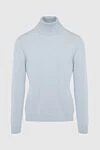 Malo Men's cashmere golf blue - High neck. 100% cashmere. Country of manufacture: Italy. Care: specialized cleaning - photo 1