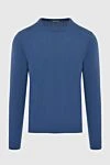 Malo Blue cashmere jumper for men - 100% cashmere. Country of manufacture: Italy. Care: specialized cleaning - photo 1