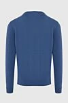 Blue cashmere jumper for men Malo - 100% cashmere. Country of manufacture: Italy. Care: specialized cleaning - photo 6