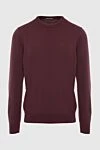 Malo Cashmere burgundy jumper for men - 100% cashmere. Country of manufacture: Italy. Care: specialized cleaning - photo 1