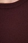 Malo Cashmere burgundy jumper for men - 100% cashmere. Country of manufacture: Italy. Care: specialized cleaning - photo 5