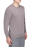 Malo Cashmere jumper beige for men - 100% cashmere. Country of manufacture: Italy. Care: specialized cleaning - photo 3