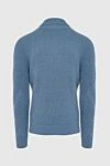 Men's cashmere golf blue Malo - High neck. 100% cashmere. Country of manufacture: Italy. Care: specialized cleaning - photo 6