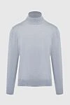 Gran Sasso Men's high-collared stand-up woolen sweater gray - High collar stand. 100% wool. Country of manufacture: Italy. Care: specialized cleaning - photo 1