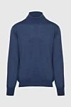 Gran Sasso Men's high-collared woolen jumper blue - High collar stand. 100% wool. Country of manufacture: Italy. Care: specialized cleaning - photo 1