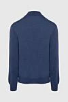 Men's high-collared woolen jumper blue Gran Sasso - High collar stand. 100% wool. Country of manufacture: Italy. Care: specialized cleaning - photo 6