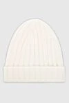 Gran Sasso White cashmere hat for men - 100% cashmere. Country of manufacture: Italy. Care: specialized cleaning - photo 1