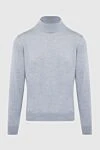 Gran Sasso Men's high-collared stand-up woolen sweater gray - High collar stand. 100% wool. Country of manufacture: Italy. Care: specialized cleaning - photo 1