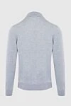 Men's high-collared stand-up woolen sweater gray Gran Sasso - High collar stand. 100% wool. Country of manufacture: Italy. Care: specialized cleaning - photo 6