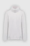 Gran Sasso White cashmere golf for women - 100% cashmere. Country of manufacture: Italy. Care: specialized cleaning - photo 1