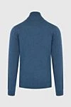 Men's cashmere cardigan blue Gran Sasso - Gate stand. 100% cashmere. Closure: Zipper. Country of manufacture: Italy. Care: specialized cleaning - photo 6