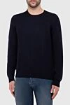 Gran Sasso Wool jumper blue for men - 100% wool. Country of manufacture: Italy. Care: specialized cleaning - photo 3