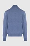 Men's high-collared woolen jumper blue Gran Sasso - High collar stand. 100% wool. Country of manufacture: Italy. Care: specialized cleaning - photo 6