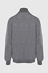 Golf men's wool and silk gray Gran Sasso - High neck. 70% wool, 30% silk. Country of manufacture: Italy. Care: specialized cleaning - photo 6