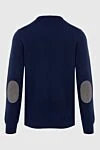 Cashmere jumper blue for men Gran Sasso - 100% cashmere. Country of manufacture: Italy. Care: specialized cleaning - photo 6