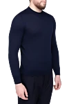 Gran Sasso Blue cashmere jumper for men - 100% cashmere. Country of manufacture: Italy. Care: specialized cleaning - photo 3