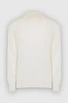 Gran Sasso Men's jumper with a high stand-up collar made of wool white - High collar stand. 100% wool. Country of manufacture: Italy. Care: specialized cleaning - photo 1