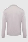 Zilli Long Sleeve Polo in Silk and Cashmere Beige for men - Long sleeve. 60% cashmere, 40% silk. Closure: Zipper. Country of manufacture: Italy. Care: specialized cleaning - photo 5