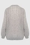 Brunello Cucinelli Gray jumper for women - Pocket: patch chest pocket. textured knitwear. 42% mohair, 38% polyamide, 20% wool. Country of manufacture: Italy. Care: specialized cleaning - photo 7