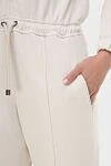 Brunello Cucinelli Комбинезон из хлопка белый женский - капюшон . кулиска. 100% хлопок. два боковых кармана. Страна производитель: Италия. Уход: специализированная чистка - фото 5