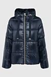 Herno Down jacket made of polyamide blue for women - 100% polyamide. hood. Closure: zipper. two side pockets. Country of manufacture: Italy. Care: specialized cleaning - photo 1