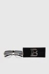 Balmain Men's yellow metal and plastic sunglasses for sun protection - UV protection. plastic, metal. Country of manufacture: Italy. Care: specialized cleaning - photo 5